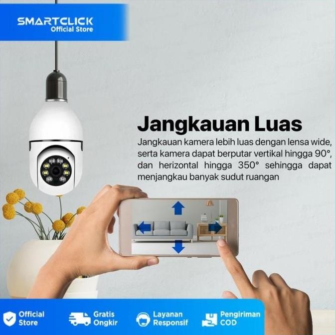 Promo Cctv Outdoor Wifi Waterproof Lampu Hd 360 Derajat