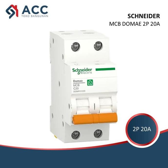 Schneider Mcb Domae 2P 20A Mcb 2 Phase 20 Ampere Allshop