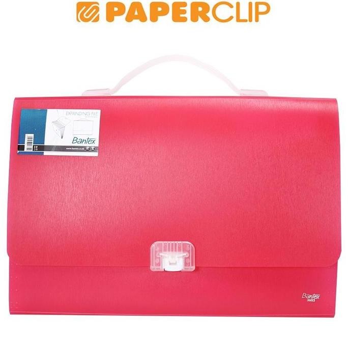 

BEBAS ONGKIR - EXPANDING FILE BANTEX 3603 FOLIO 19 RED