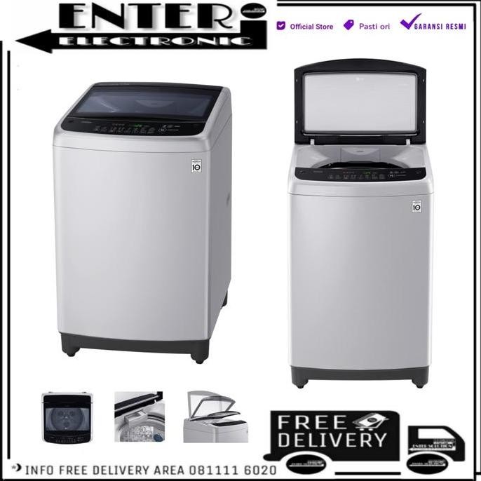 TERLARIS - LG TOP LOADING T 2108 VS2M - MESIN CUCI SMART INVERTER 8 KG T2108VS2M