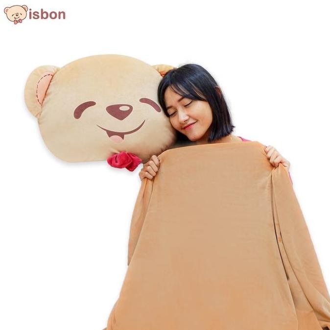 Balmut Bantal Selimut Beruang Istana Boneka Balmut Boney Traveling