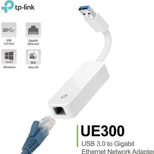 BEBAS ONGKIR - TP-LINK UE300 Converter USB to LAN for PC Laptop , link ue 300 tplink
