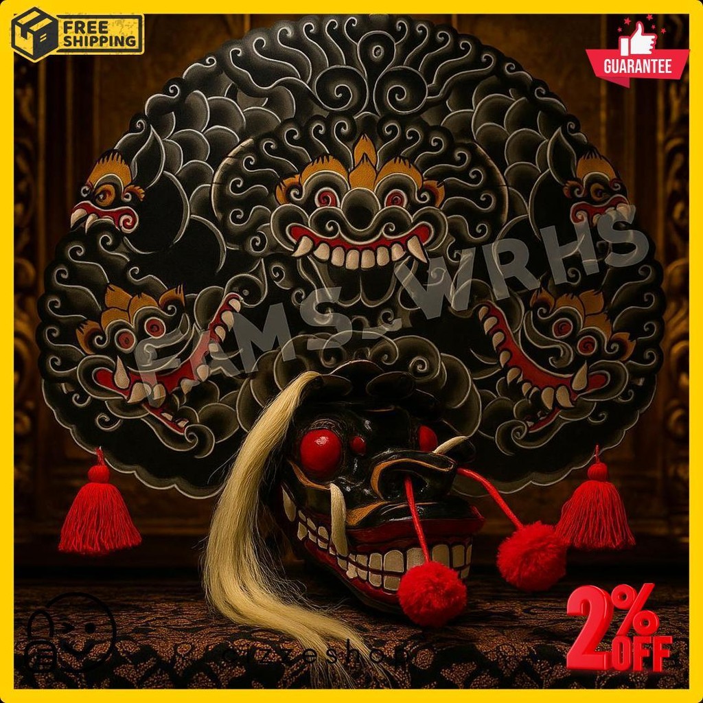 Barongan Telon Vip Ukuran 22 Full Kayu Barongan Caplokan Kayu