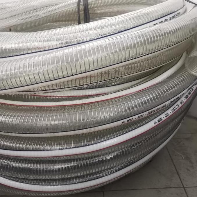 TERBARU - Spring hose Selang spiral Kawat 2 inch bening / PVC Spring Hose UNIHOSE