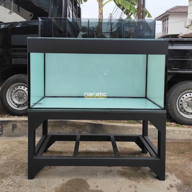 TERMURAH - Aquarium 100x50x50 10mm rak ceper 4x6