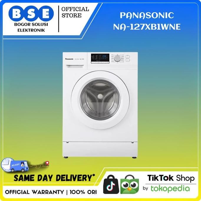 TERBARU - MESIN CUCI FRONT LOADING 7 KG NA127XB1WNE PANASONIC NA 127XB1WNE 7KG
