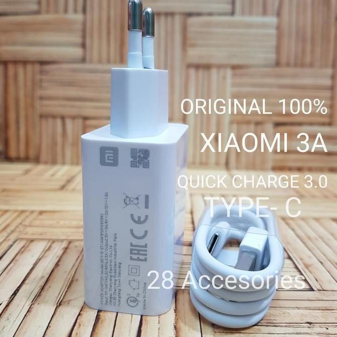 CHARGER XIAOMI REDMI NOTE 8 ORIGINAL ADAPTOR CASAN 3A FAST CHARGING