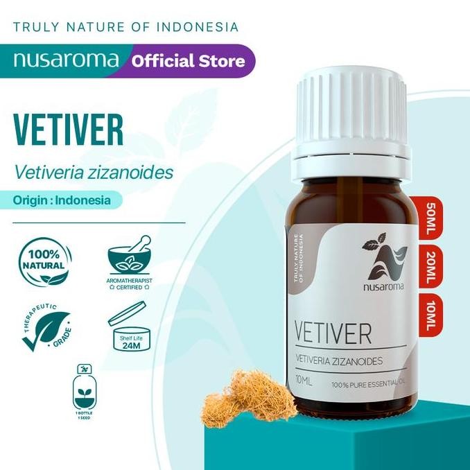 TERLARIS - Vetiver Essential Oil (Akar Wangi) - 10ml | 100% Pure Natural
