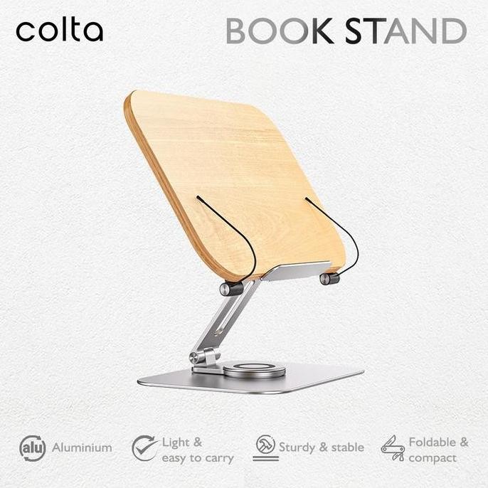 

Colta 360 Book Stand Dudukan Penjepit Sandaran Penyangga Tatakan Buku
