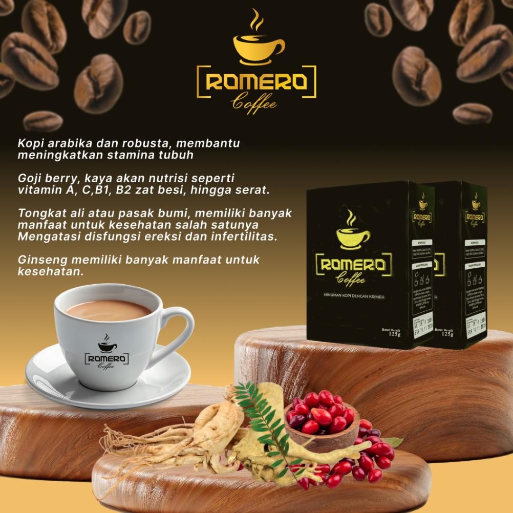 

Ready!! Romero Coffee [ Kopi Pelancar Silaturahmi Pasangan ]