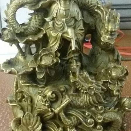 TERBARU - Patung Rupang Dewi Kwan Im + Naga