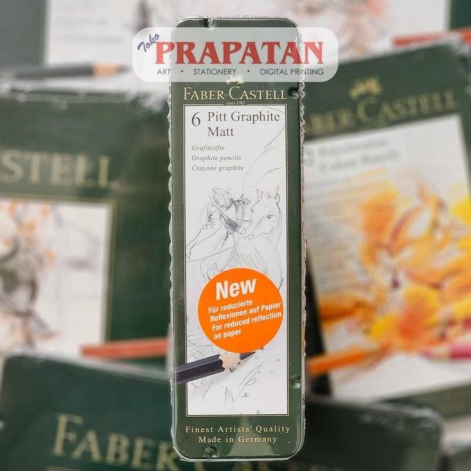 

TERMURAH - Faber Castell Pitt Graphite Matt Pencils Tin Set | Pensil Gambar | Finest Artist Quality