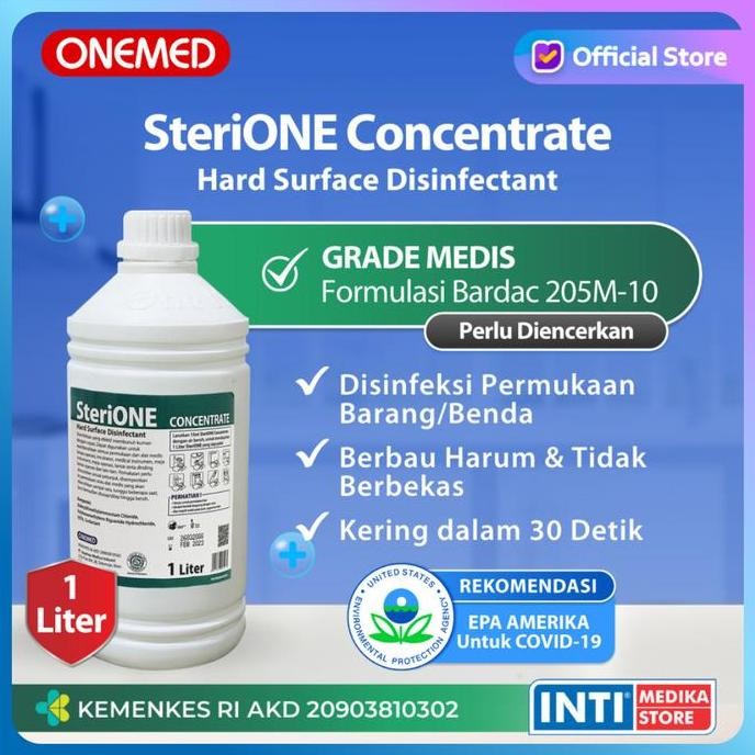 TERMURAH - ONEMED - Disinfektan SteriOne CONCENTRATE 1 Liter | Desinfektan Cair