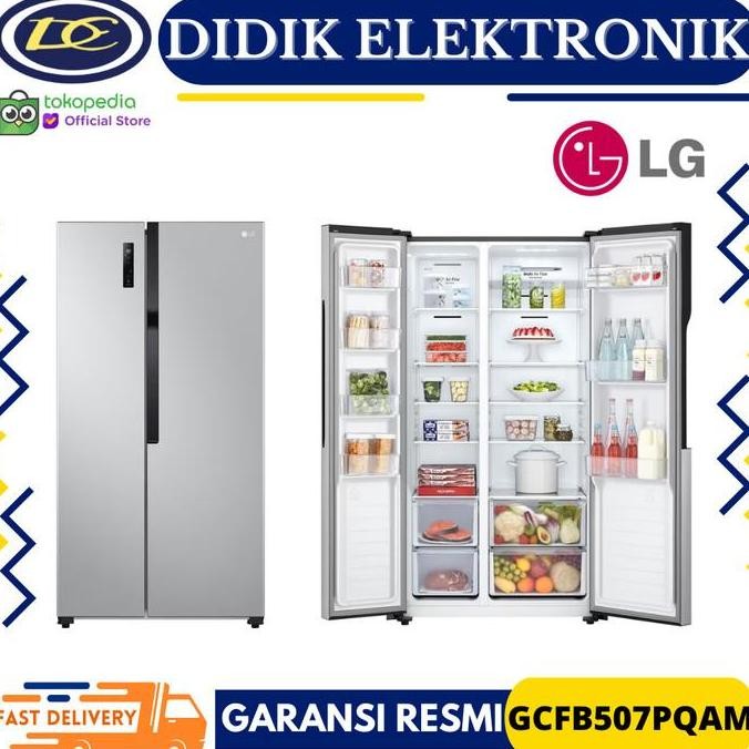 TERBARU - KULKAS LG GC-FB507PQAM Side By Side 507 Liter With Smart Inverter Kompresor GCFB507PQAM FB