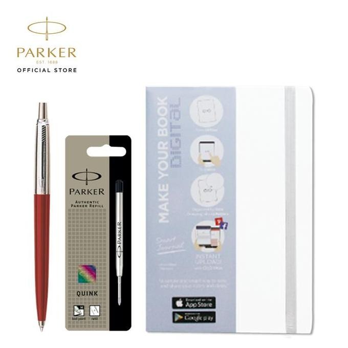 

TERMURAH - SPECIAL PACKAGE - Jotter Special Red / Refill Black / O2O Journal