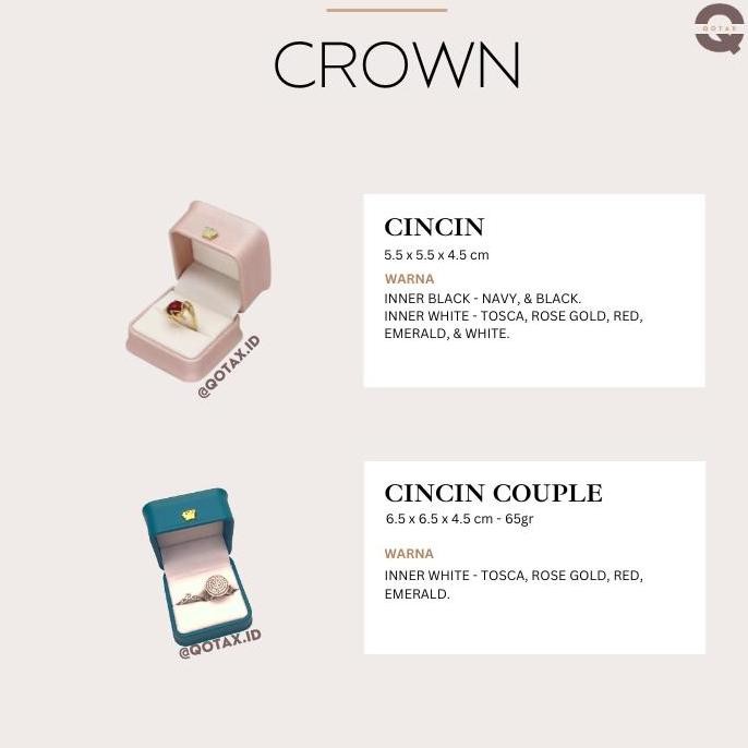 Kotak Perhiasan Mewah Kulit/Jewelry Box Set /Cincin/Kalung/Gelang/1Set