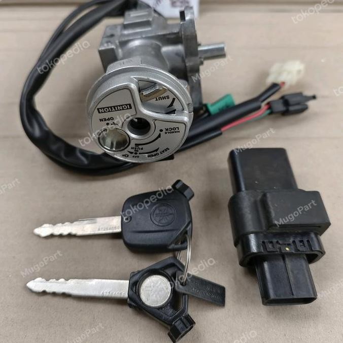 KUNCI KONTAK SET KEYSET LENGKAP MODUL REMOTE YAMAHA FINO 125 FI ORI