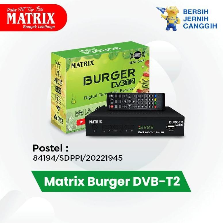 Set Top Box Matrix Burger Dvb T-2