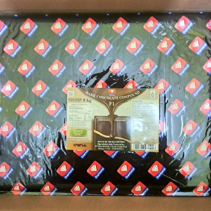 

Diamond Dark Chocolate Compound 5Kg / Coklat Blok Diamond 5Kg Terlaris Best Quality 100% Original