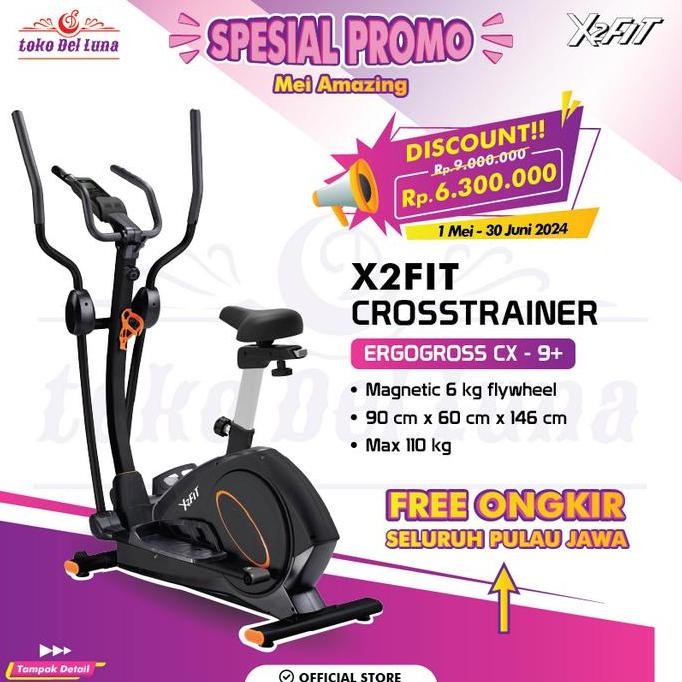 crosstrainer X2FIT ERGOCROSS CX-9+ ORIGINAL GARANSI RESMI