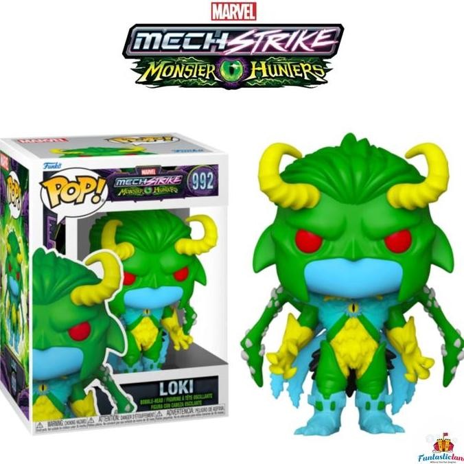 Original Funko POP Marvel Mech Strike: Monster Hunters - Loki #992