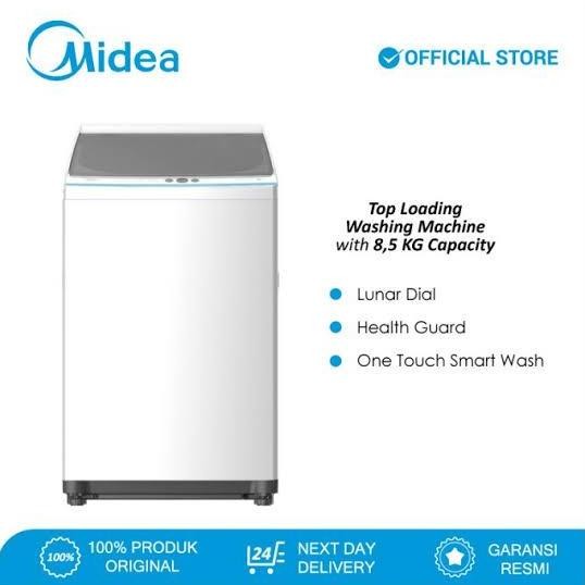 Midea Mesin Cuci 8.5Kg Top Load MA100W85 HEALTHGUARD