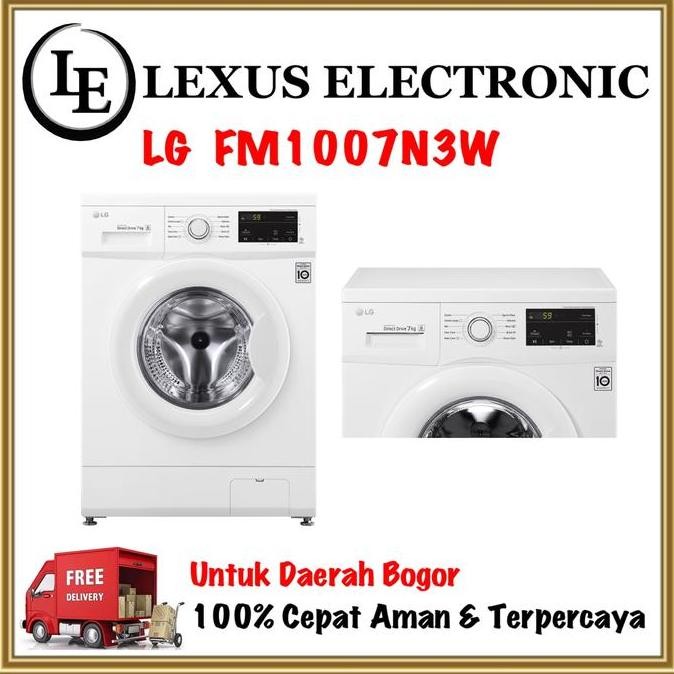 LG FM1007N3W FM1007 LG MESIN CUCI 7KG MESIN CUCI FRONT LOADING LG