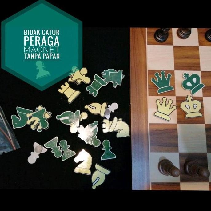 Promo Bidak Buah Catur Set Peraga Magnet Tanpa Papan Double Menteri Belajar COD