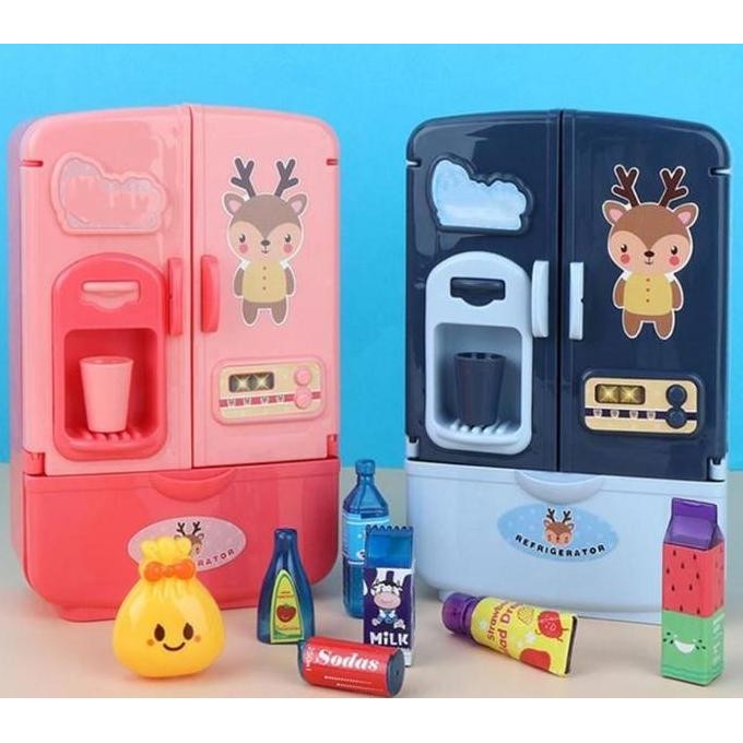 Promo MAINAN KULKAS ANAK MINI - KULKAS MAINAN MINI - REFRIGERATOR MINI Hadiah COD