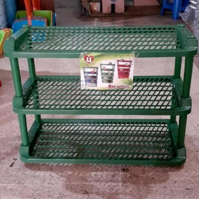RAK SEPATU PLASTIK SUSUN 3 UNITY/RAK SEPATU BESAR UNITY SUSUN 3