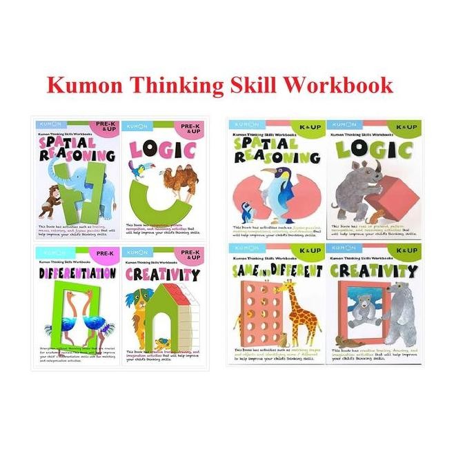 TERBARU Kumon Thinking Skills Workbooks Logic Creativity Children Books