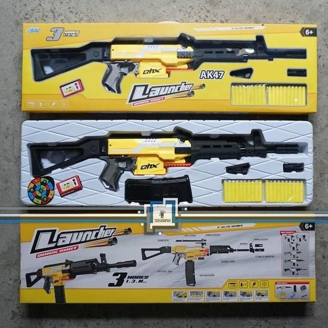 Promo NERF STRYFE AK47 WORKER Otomatis Modulus Compatible Regulator Yellow COD