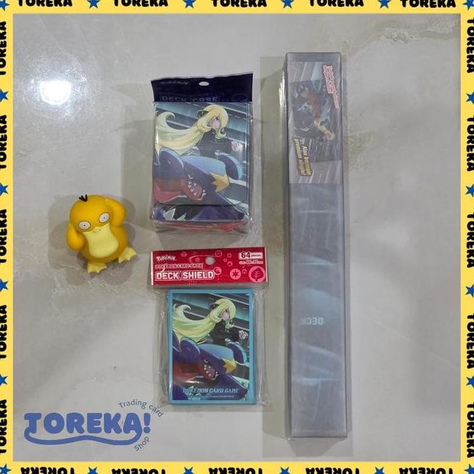 Promo Scarlet & Violet SV10S Kehadiran Juara Garchomp Cynthia Deck Box Deck Shield Rubber Playmat Ga