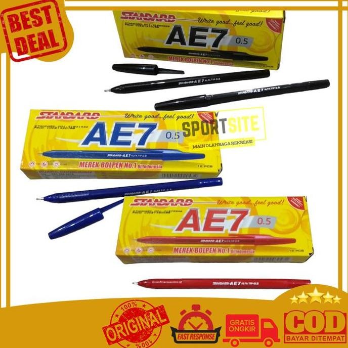 

Pulpen Standard AE7 0,5 Pen Pena Balpoin Standar Office Stationery ATK Alat Tulis Bolpen