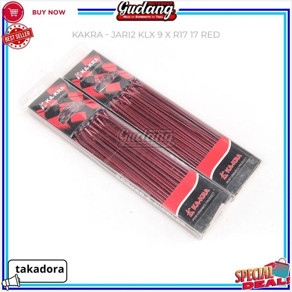 Jari Jari Set Supermoto Ka-Kra Nipple Jari2 Klx 150 Crf 150L Wr 155 Ring 9 X R17 36 Hole Terlaris