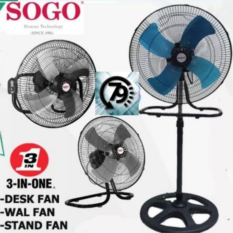 Kipas Angin Tornado 18Inch "Sogo Sg-1803.(Kipas Angin Berdiri, Meja Dan Dinding)