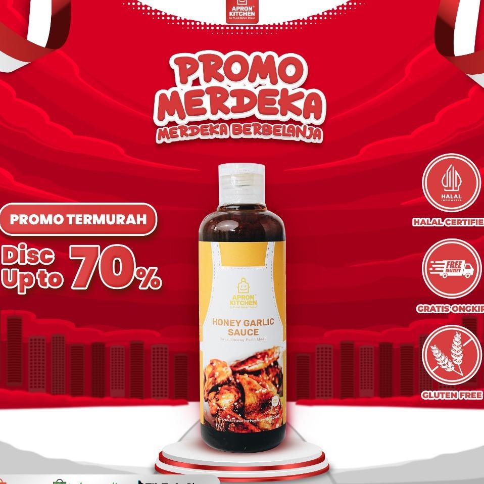 

Apron Kitchen Honey Garlic Saus Bumbu Masak Bawang Madu Korea 250Ml