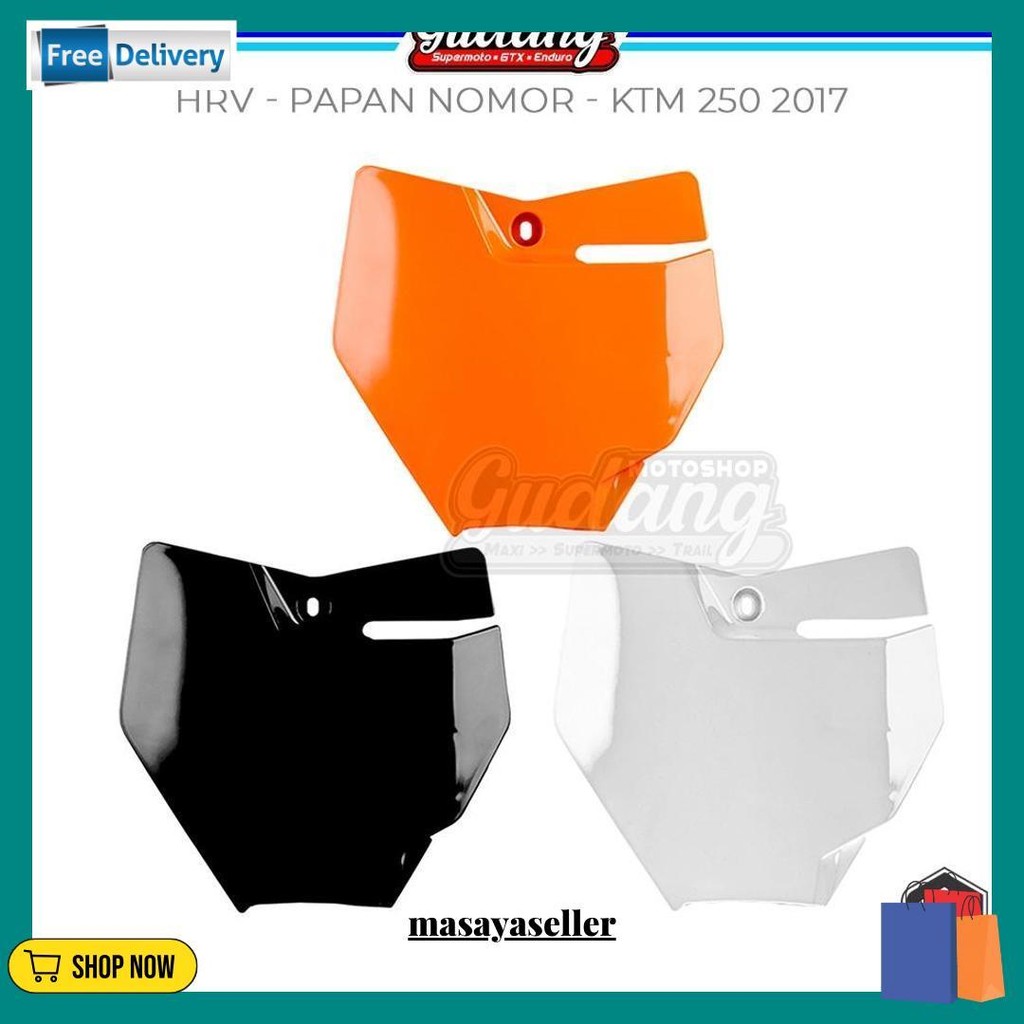 Papan Nomer Plat Nomor Trail Ktm 250 2014 Sixday Ktm 250 2017 Hitam Orange Putih Gratis Ongkir
