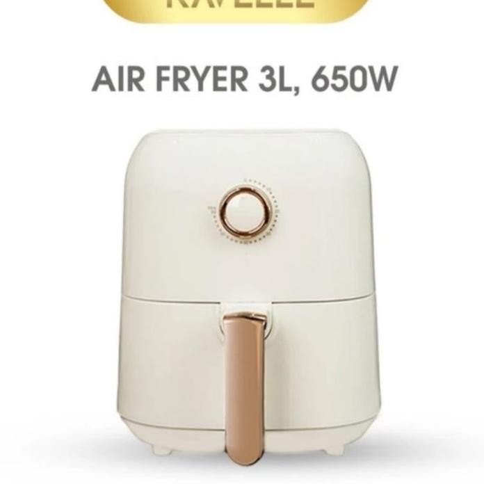 Ravelle Air Fryer Raf300 3L Putih Raf 300 Menggoreng Goreng Tanpa Minyak 3 Liter 650W Low Watt