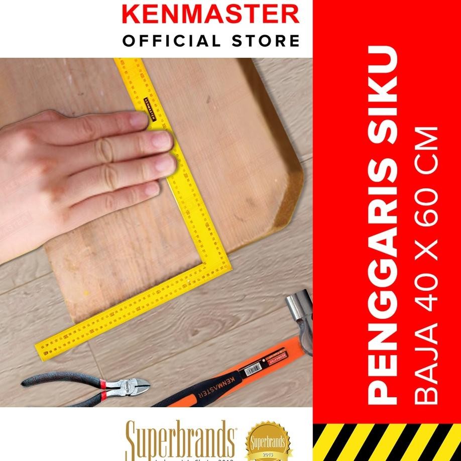 

Kenmaster Penggaris Siku Baja 40X60 Cm Penggaris Tukang Ukuran Panjang Peng012