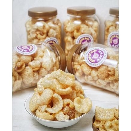 

Kerupuk Babi Ajong Toples Gold