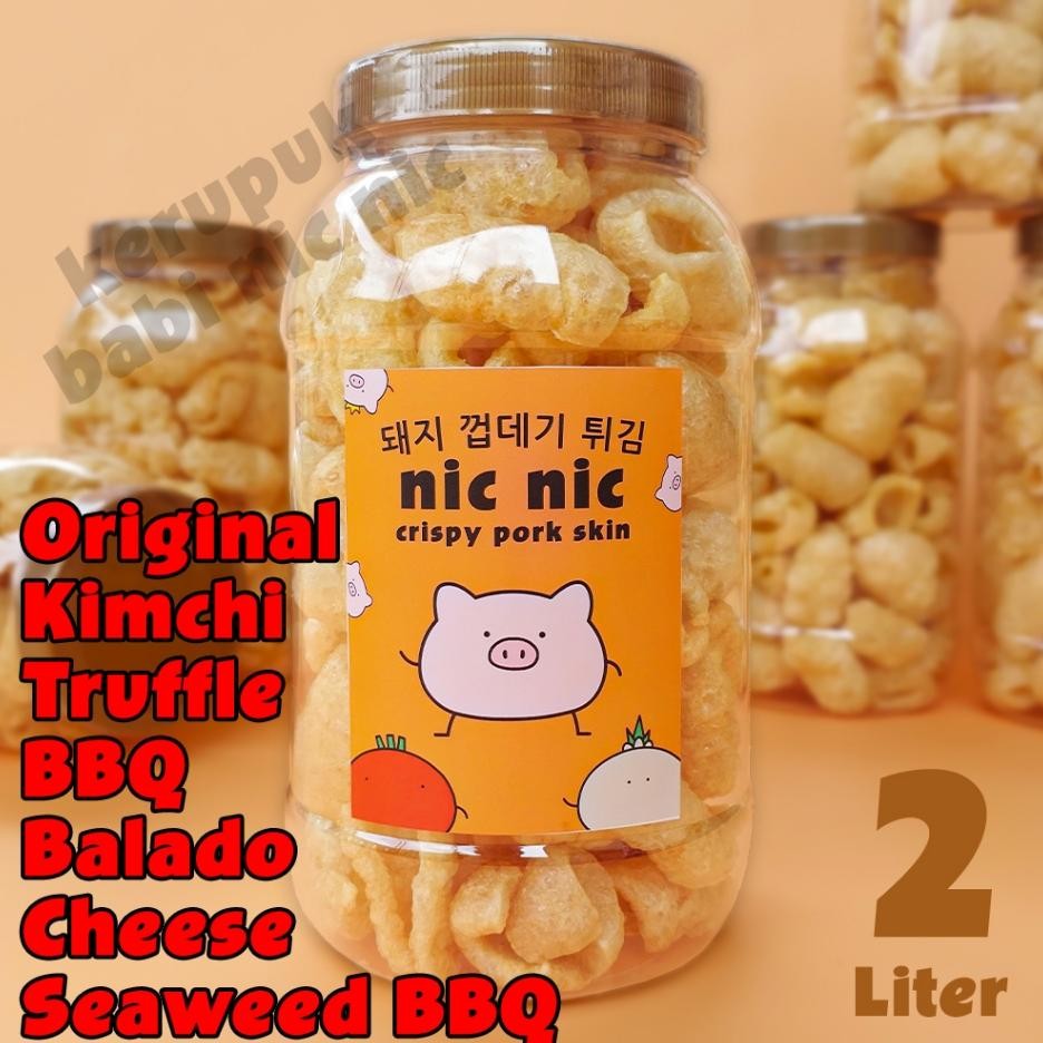 

Kerupuk Kulit Babi Nic Nic 2 Liter Sna Cemilan Rambak Krupuk Kerubi