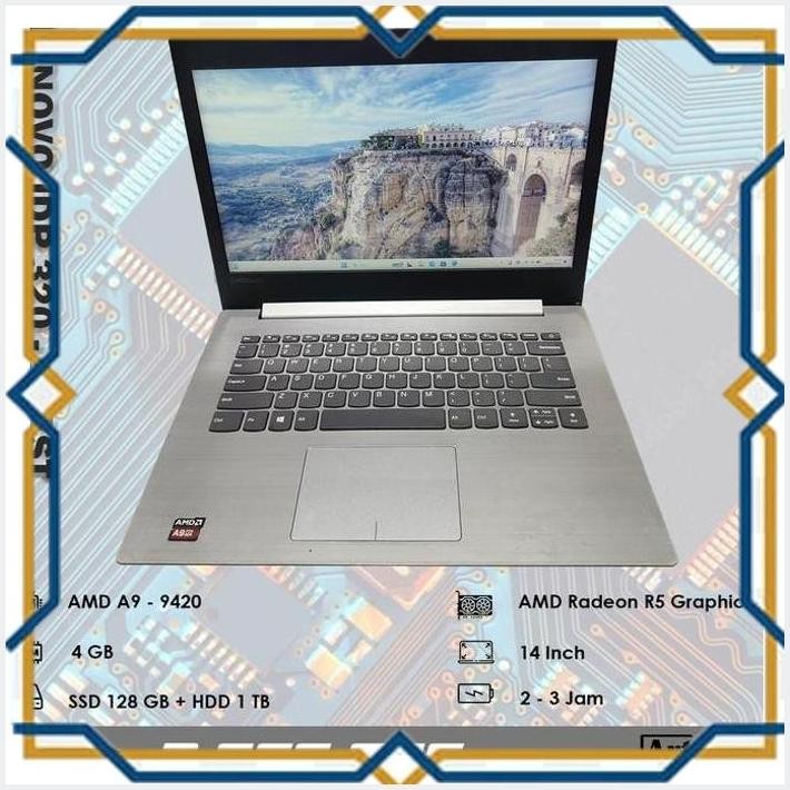 [ART] LENOVO IDEAPAD 320 - 14AST - AMD A9 - RM 4 GB - SUDAH SSD
