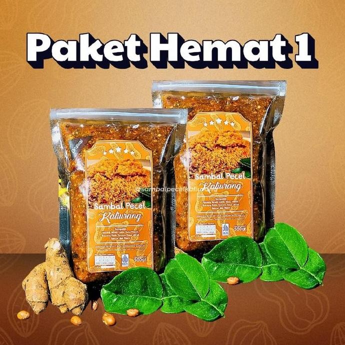 

1Kg Bundling Hemat (2X500G)_Sambal Pecel Kaliurang 500G Dapat 2Pcs Bumbu Pecel Berkualitas Dengan Resep Turun Temurun - Bahan, Pedas, Saus, Saos, Pouch Vacum