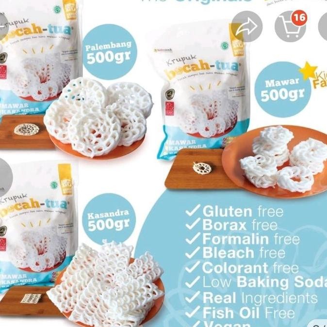 

Kerupuk Bocah Tua Gr Kerupuk Sehat Bahan Alami Gluten Free