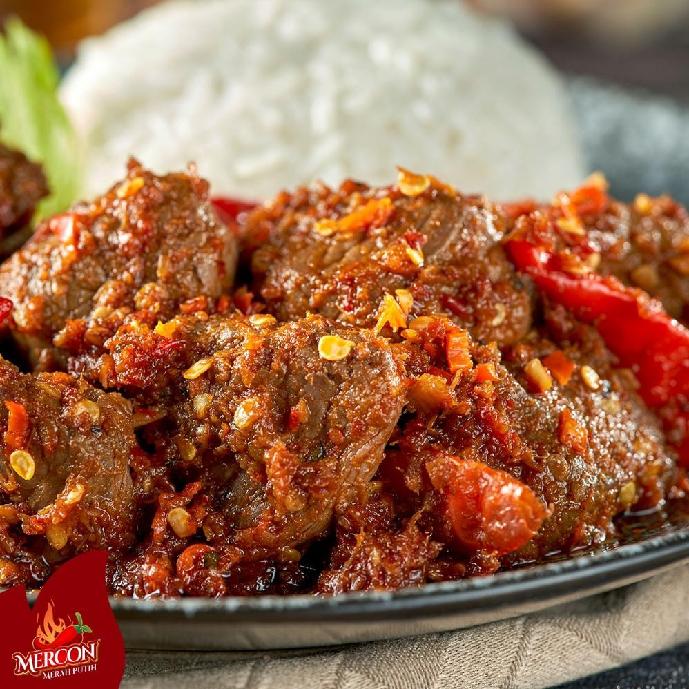

Oh34 hj-45 Mercon Merah Putih - Set Duet Nendang II Oseng Mercon Daging + Rendang Sapi Hemat Original