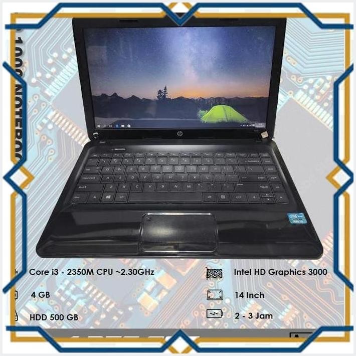[ART] HP 1000 NOTEBOOK - CORE I3 - RAM 4 GB - NORMAL SIAP PAKAI