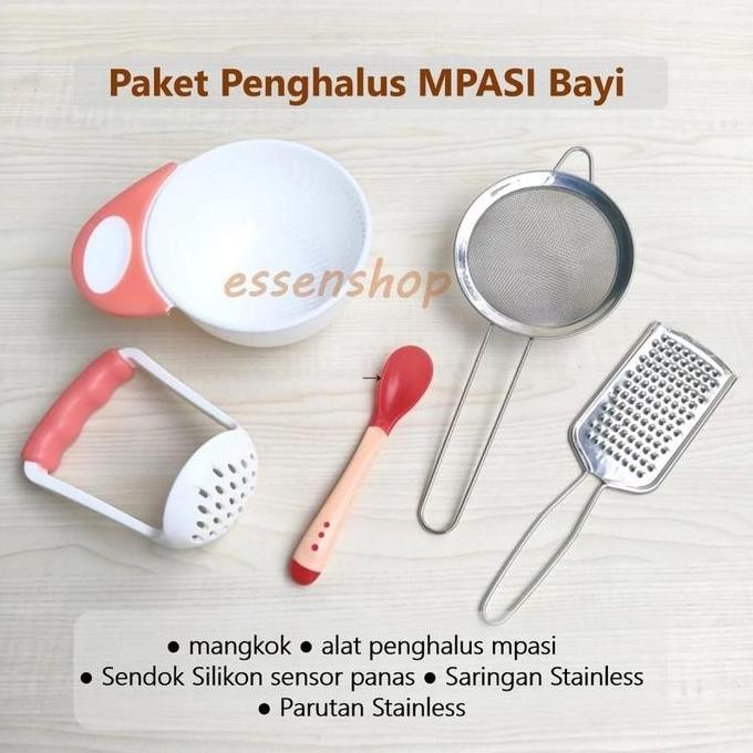 Penghalus Mpasi Saringan Parutan Sendok Grinder Co