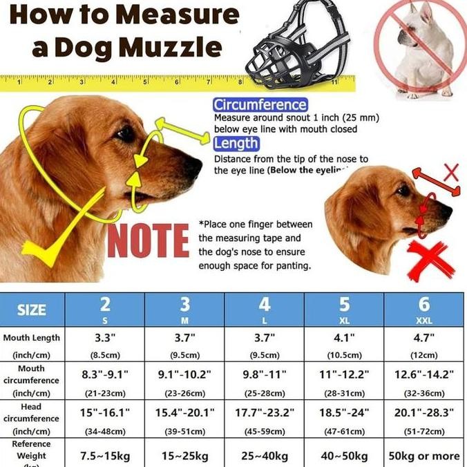 Best Seller  Penutup Mulut Anjing" Anjing Besar" Brongsong Anjing Dog Muzzlepenutup Mulut Anjing/Dog