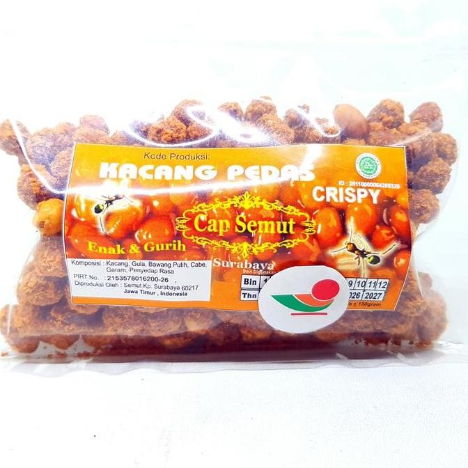 

&<&<&<&] CAP SEMUT KACANG PEDAS CRISPY 150gr | PEDES ASIN MANIS KHAS SURABAYA